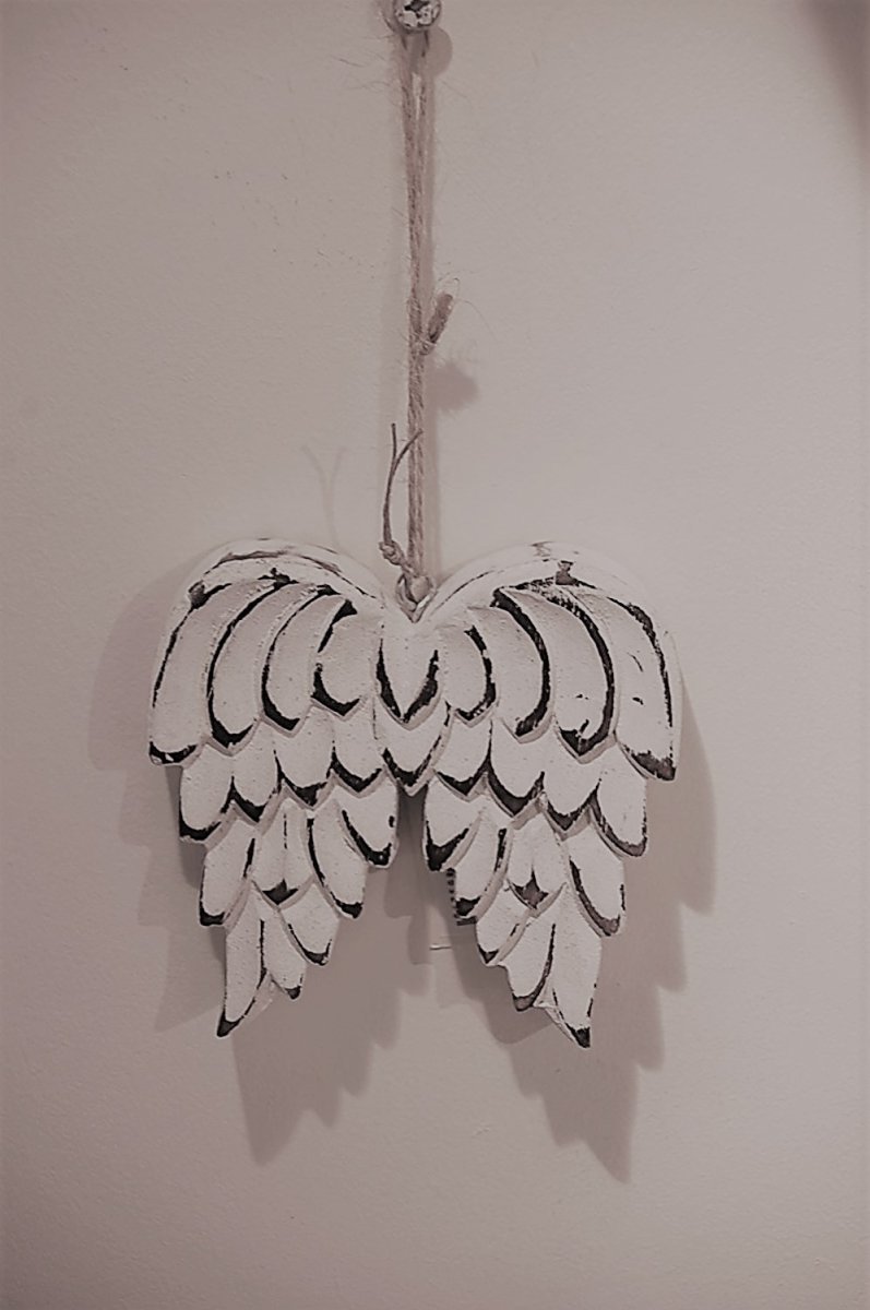 Hanging Wooden Angel Wings