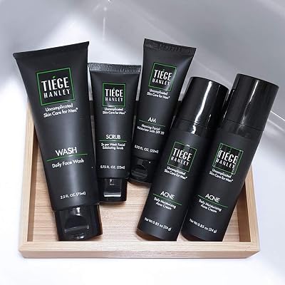 Buy Tiege Hanley Acne System Level 2 Dermatologist Recommended Formula Face Wash Am Moisturizer With Spf20 Exfoliating Scrub And 1 6 Salicylic Acid Cream 2x Uncomplicated Skin Care For Men Online In Indonesia B07dx5bs35