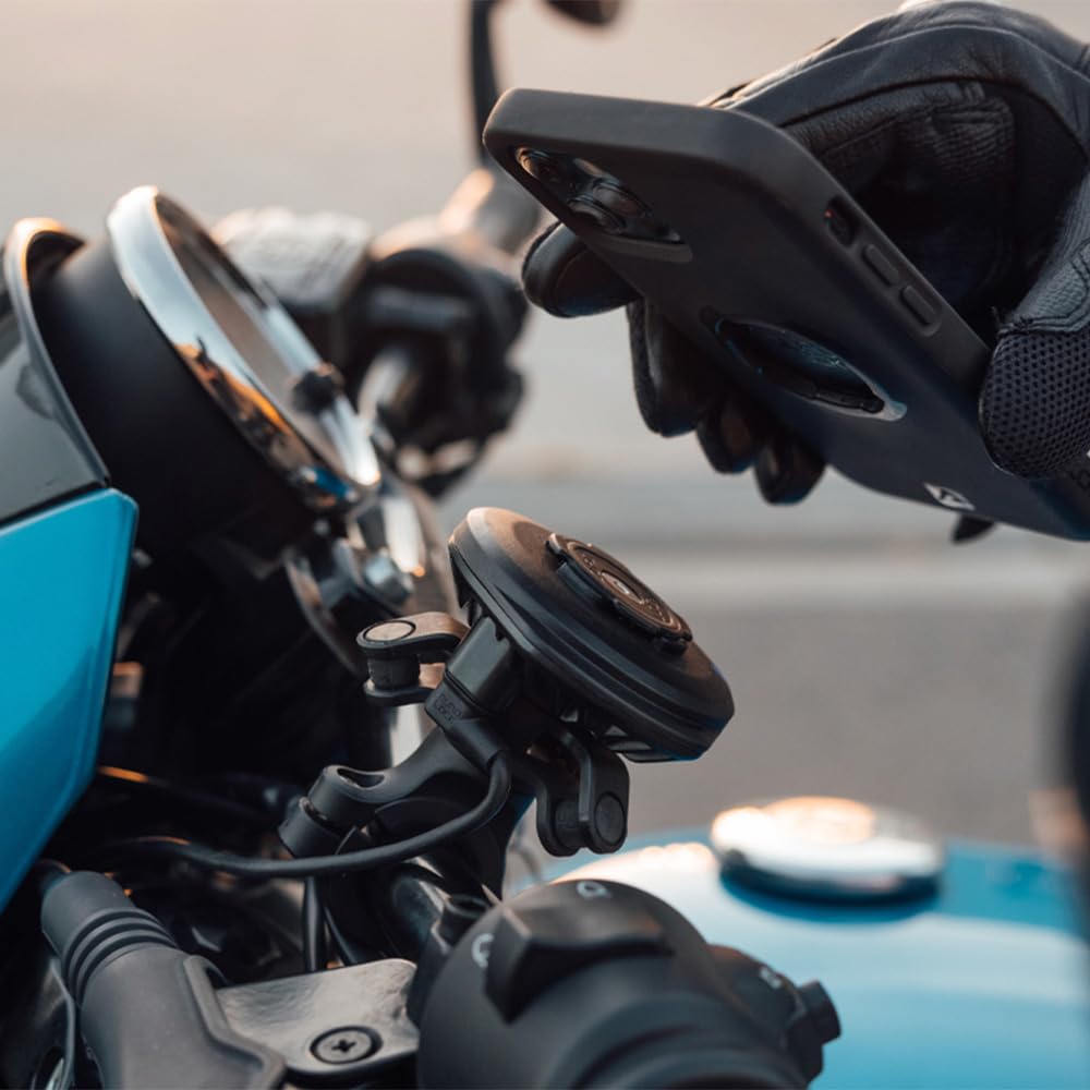 Quad Lock 12V-24V Waterproof Wireless Charging Head - Hardwired, IP67 Rated, Fast Charging, Secure Phone Mount