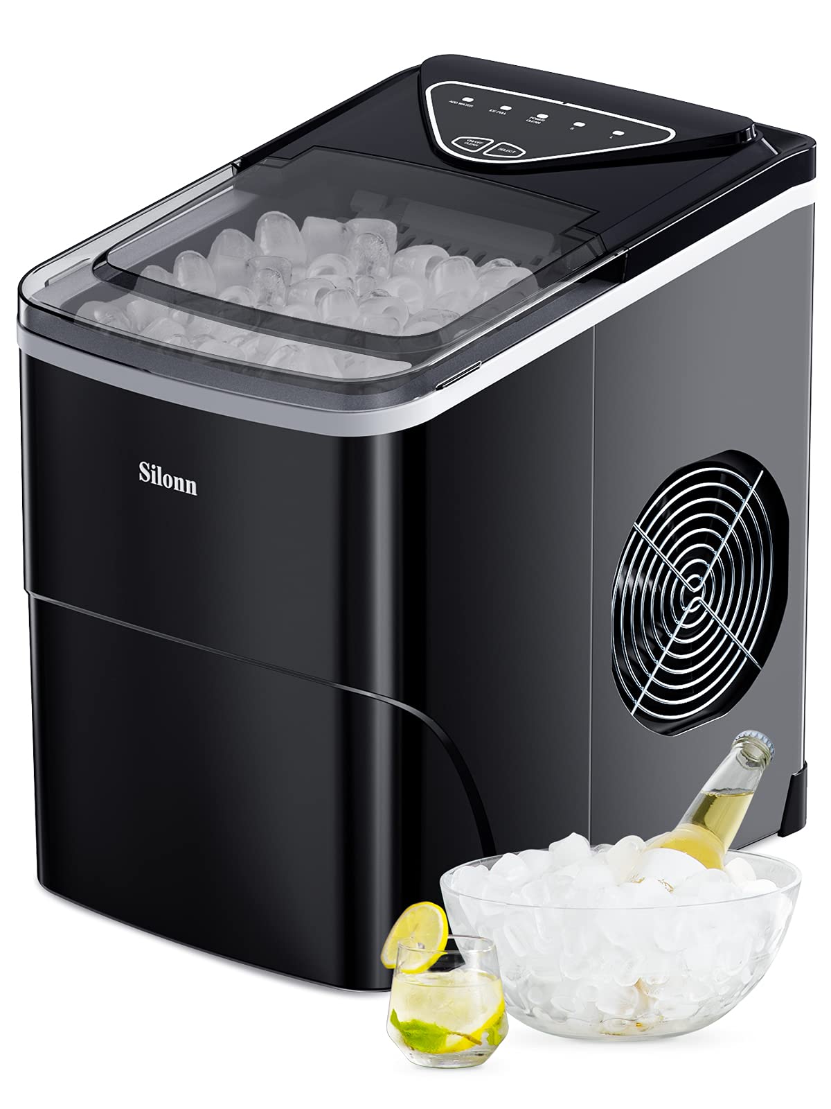Silonn Ice Makers Countertop 9 Bullet Ice Cubes Ready in 6 Minutes 26 | amzdealz