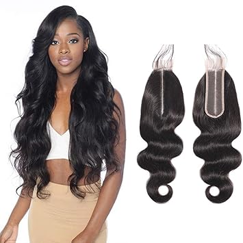 Amazon Com 2x6 Lace Closure Human Hair Body Curly Wave Brazilian