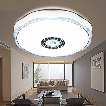 Led Deckenleuchte Lampe Warme Atmospharische Minimalistischen Modernen Balkon Bad Wohnzimmer Lampen Blau 49 Cm 36w Frische Weisse Amazon Fr Luminaires Et Eclairage
