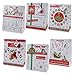 Gift Boutique Christmas Gift Bags Small Bulk Assortment with Handles and Tags 12 Pack for Wrapping Holiday Gifts