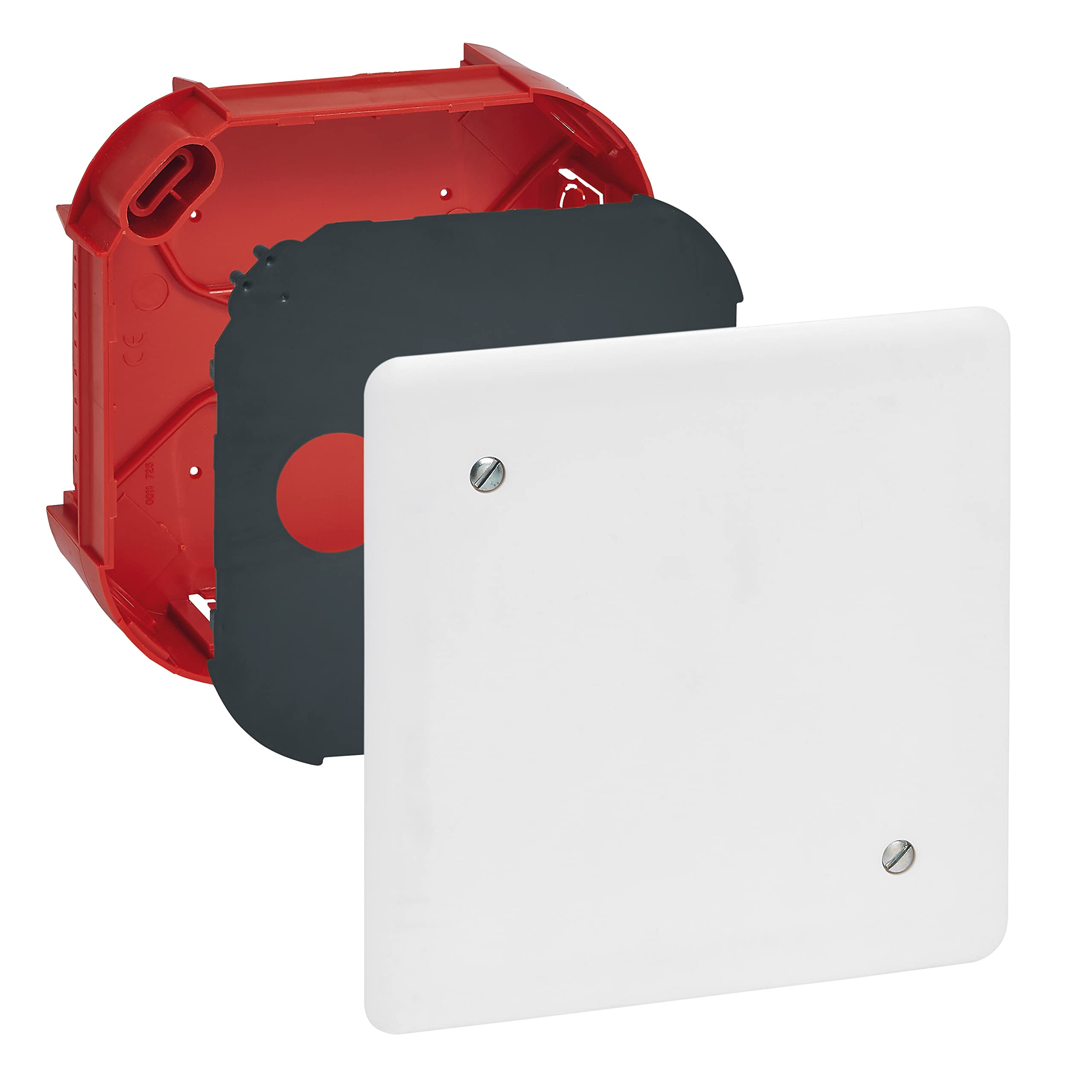 Legrand LEG91974 Junction Box with Lid and Screws for Solid Walls 120 x 120 x 40 mm