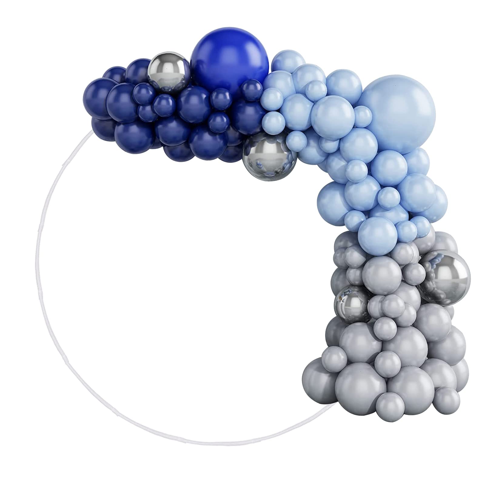 Round Balloon Arch Stand Kit,Resuable Circle Balloon Column Heart Balloon Holder Balloon Hoop Garland Decorating Balloon Ring Frame Kit for Birthday Wedding Party Decoration