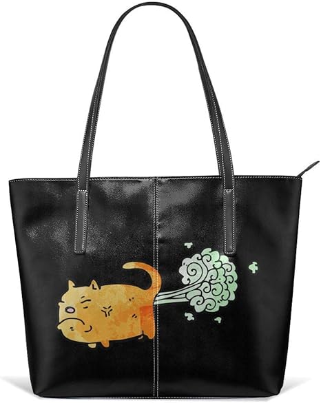 Amazon Co Jp 漫画 犬 おなら おもしろ レディース メンズ おしゃれ かわいい ハンドバッグ バッグ 旅行 大容量 Puレザートートバッグハンド ホーム キッチン