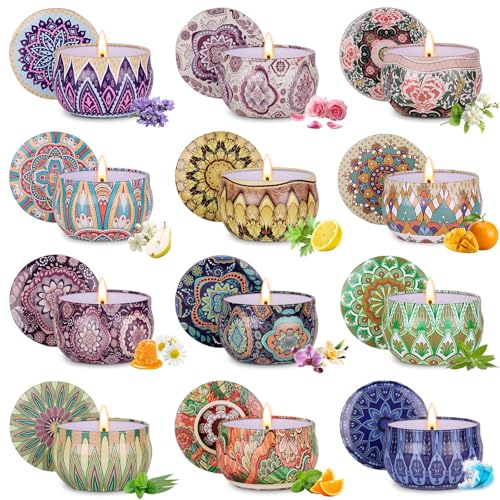 Scented Candles Gift Set for Women, 12 Pack