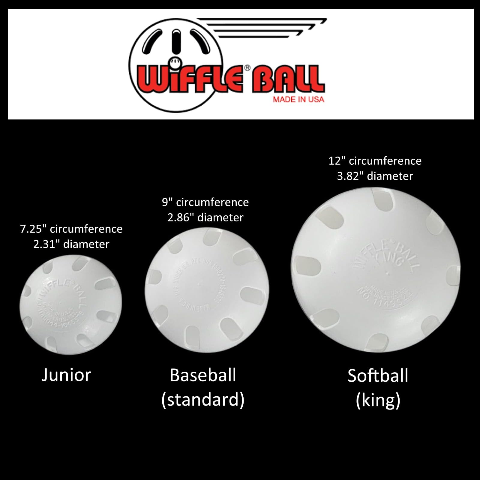 WIFFLE Ball Baseballs Official Size (12 Pack)