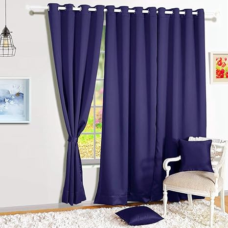 Buy Story Home Blackout Eyelet 1 Piece Faux Silk Ring Top Window