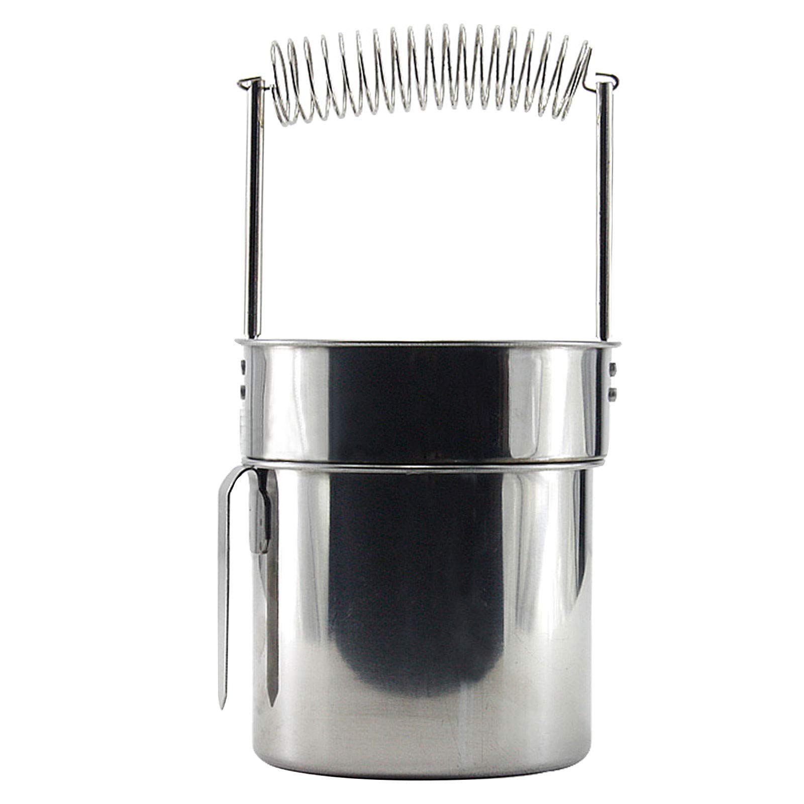 Millya Stainless Steel Paint Brushes Washer Portable Leak-Proof Artist Brush Cleaner Wash Pen Barrel (Double Layer Stainless Steel)