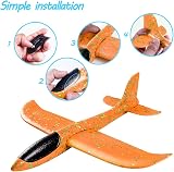 Highttoy Throwing Foam Airplane Glider Toy Blue for 3-12 Years view 5