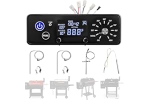 FLAMEENGINE Digital Controller Kit for Pit Boss PB550G PB440D2 PB700NC PB820XL, LCD Control Board for Pit Boss Pro Series PB820PS1 PB1100PS1 with RTD Temp Sensor,2pcs Meat Probe,Igniter,Part NO. AC03P9