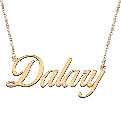 HUAN XUN Customized Custom Simple Any Name Necklace