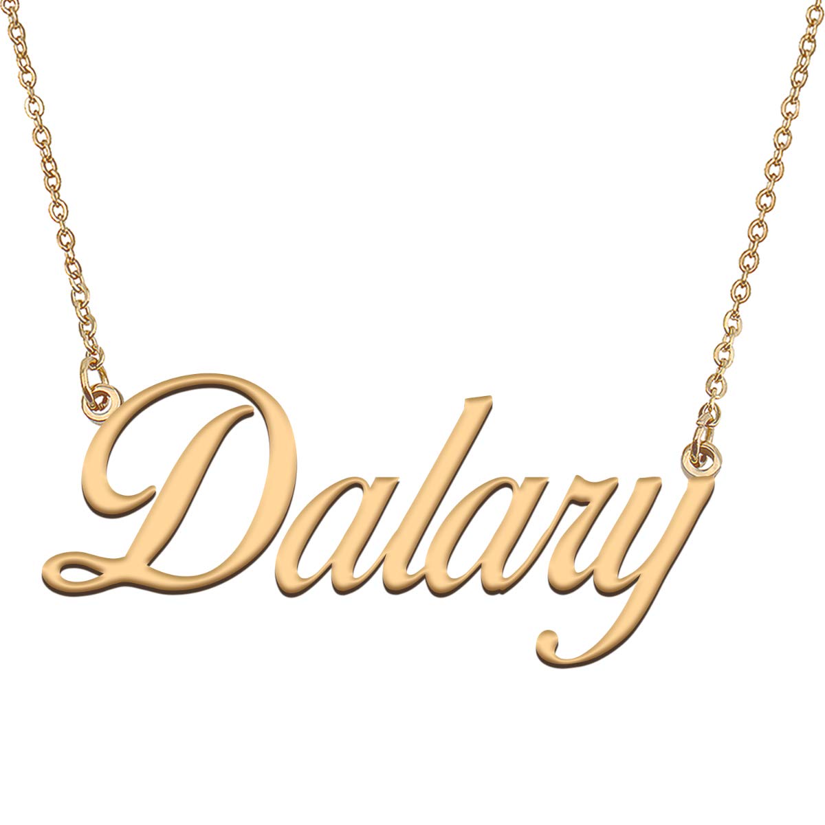 HUAN XUN Customized Custom Simple Any Name Necklace