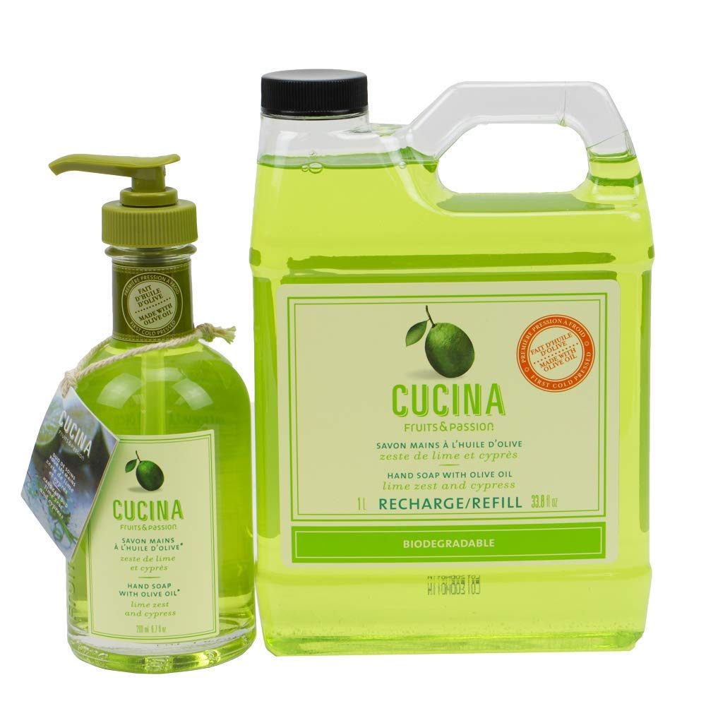 Cucina Hand Soap 200 Milliliter and 1 Liter Refill Set