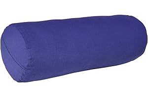 YogaAccessories MAX Support Deluxe Round Cotton Yoga Bolster