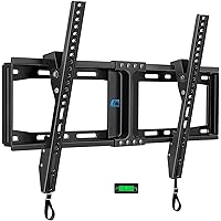 HOME VISION TV Wall Mount Tilt for Most 32-84 inch Flat Curved TV, Low Profile Tilting Wall Mount TV Bracket Fits 16”-18”-24”