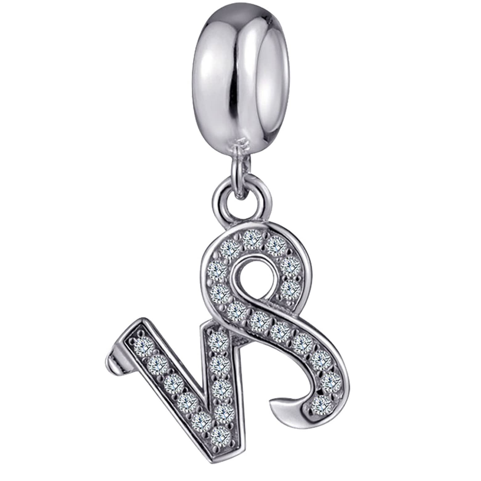 Capricorn Zodiac Star Sign Charms fit Pandora Christmas Bracelet - 925 Sterling Silver Necklace Pendant, Capricornus CZ Beads, Gift for Daughter/December/January Birthday/Niece