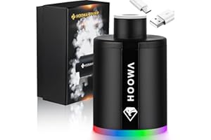 HOOWA Hookah Pump Electric Hookah Starter With 1300 mAh Rechargeable Battery Led Light Portable Charcoal Stater Burner Helper Shisha Hookah Accessories (Black)