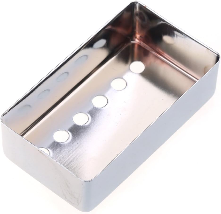Musiclily 50/52mm Humbucker Pickup Covers Set Neck Bridge Pickup Covers for Electric Guitar Chrome, Chrome Set - Image 4