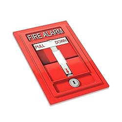 Fire Alarm 1 Gang Light Switch Plate Cover Single