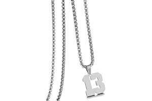 HSWYFCJY 18K Gold Number Necklace for Men,Stainless Steel Athletes Number Chain Charm Pendant Personalized Sports Jewelry for Boy Basketball Baseball Football Ice Hockey