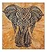 Elephant Tapestry - Small Hippie Mandala Wall Hanging Tapestries Tie Dye Decorative Tablecloth Perfect Christmas Home Decor Art College Dorm Cover Yoga Mat - 50