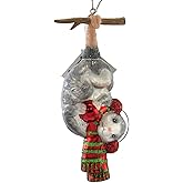 Noble Gems Hanging Christmas Possum Glass Ornament NB1581