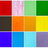 ILLUCKAI 12 Sheets COE 96 Transparent Fusible Glass Sheet, 4 x 6 inch Rainbow Colors Fused Stained Glass Sheets, Fused Glass Supplies for Fusing Glass Crafts Stained Glass Projects and Mosaic Art