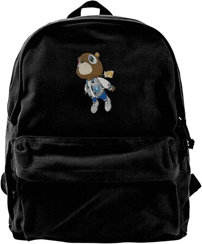 Kanye West Graduation Casual Style Lightweight Canvas Backpack School Bag Travel