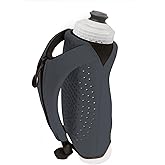Amphipod Hydraform Ergo-Lite Handheld Water Bottle, BPA-Free Minimalist Insulated Hydration for Ultra-Running & Walking - Charcoal - 10.5 oz