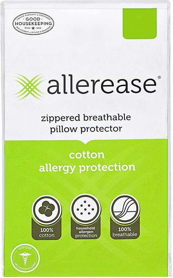 AllerEase 100 Cotton Allergy Protection Pillow Protectors