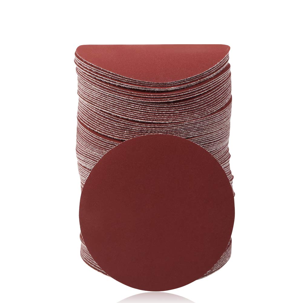 SPEEDWOX Sander Disc 100pc Sanding Hook and Loop Sandpaper 800 Grit Sanding Discs 3 inch Sandpaper for Wood Drill Grinder Rotary Tools No Hole