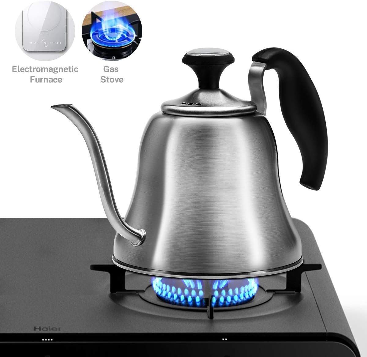 Chefbar Tea Kettle Gooseneck Coffee Kettle Pour Over Coffee Kettle