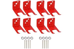 10lbs Fire Extinguisher Mount, 8 Pack Universal Fire Extinguisher Bracket, Metal Wall Holder for Dry Chemical and Water Extin