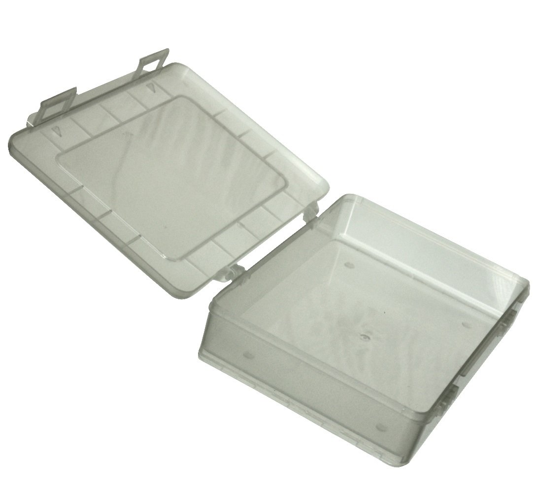 AERZETIX: Plastic Transparent Organizer, 180x149x40mm Box without Compartments, C17607