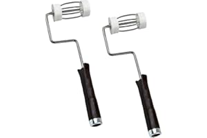 2 ALAZCO Heavy Duty Paint Roller Frame 3" for Small Areas Edges and Corners - Ergonomic Nonslip Handle