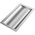 Marada 10L x 18W x2H Drop-in Deal Tray All Brushed 304 Stainless Steel Window Tray High Standard Flush Mount Cash Trays for Gas Stations, Banks, and Convenience Stores and Hospital