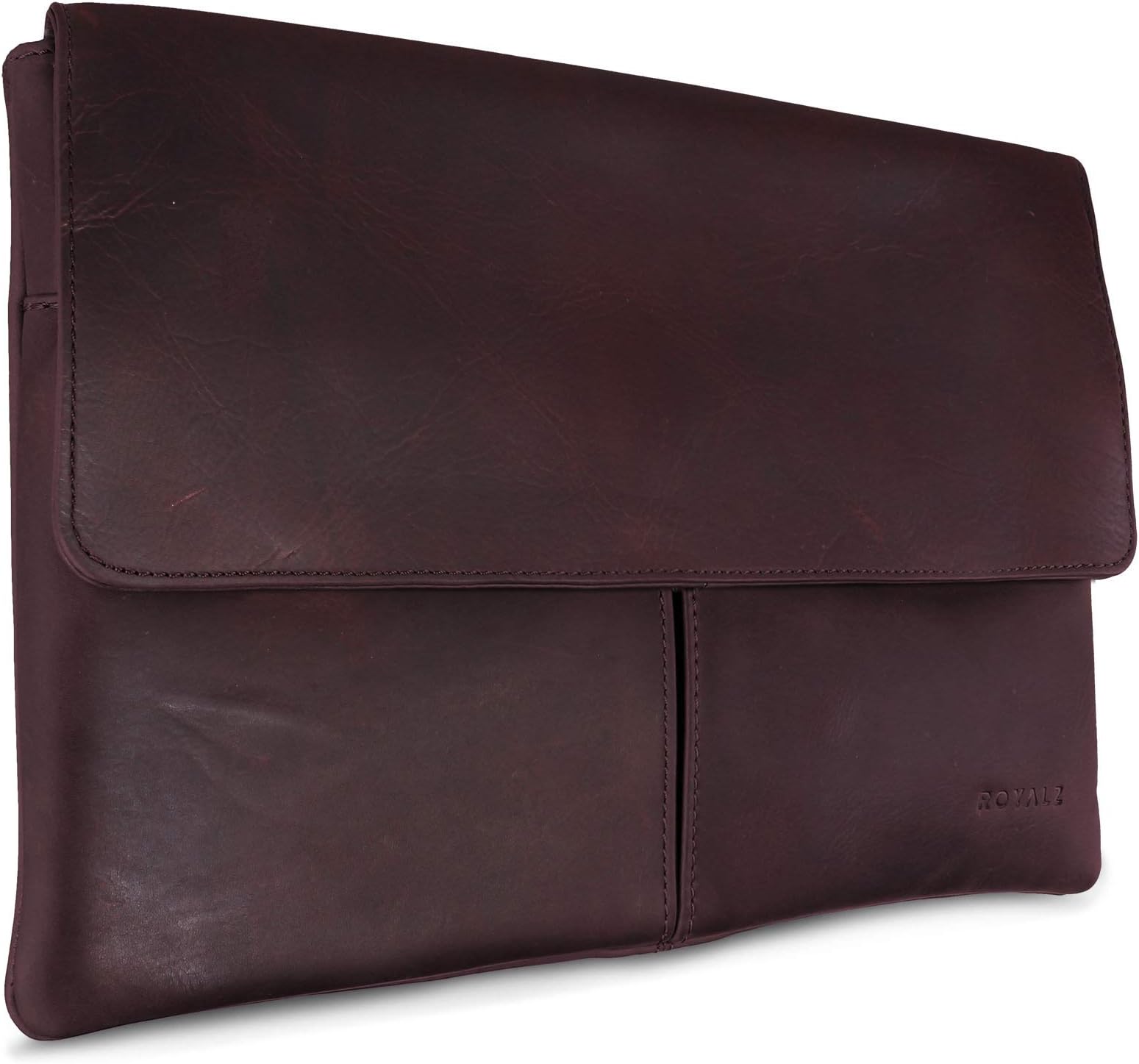 ROYALZ Leather Case for Microsoft Surface Pro 7 / Pro 6 / Pro 2017 Case Leather Cover Retro Vintage Look, Color:Dark Brown