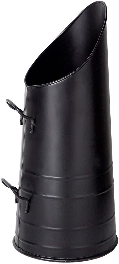 Trendi Norfolk Black Iron Coal Scuttle Hod Bucket Traditional Fireplace