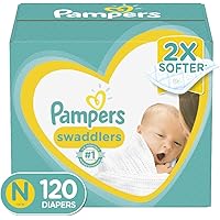Diapers Newborn / Size 0 (< 10 lb), 120 Count - Pampers Swaddlers Disposable Baby Diapers, Giant Pack