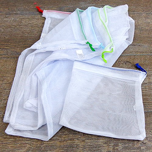 Natural Home Reuseable Produce Bags 5 Pack Home & Kitchen, Kitchen & Dining, Storage & Organization, Travel & To-Go Food Containers, Reusable Grocery Bags