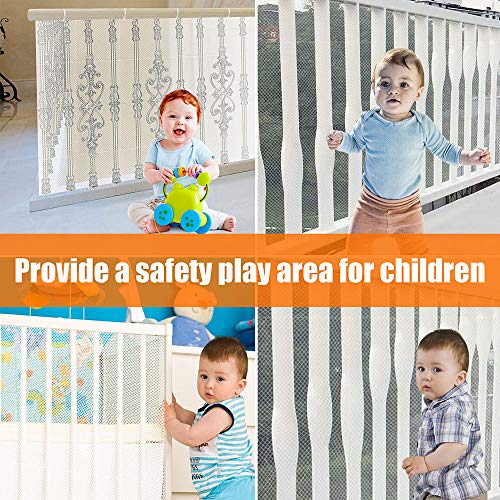 Child Proofing Banister Guard Net, Durable Baby Proofing Stairs Rail