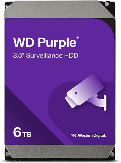 Western Digital 6TB Purple 128MB 3.5in SATA 6Gb/s IntelliPower HDD