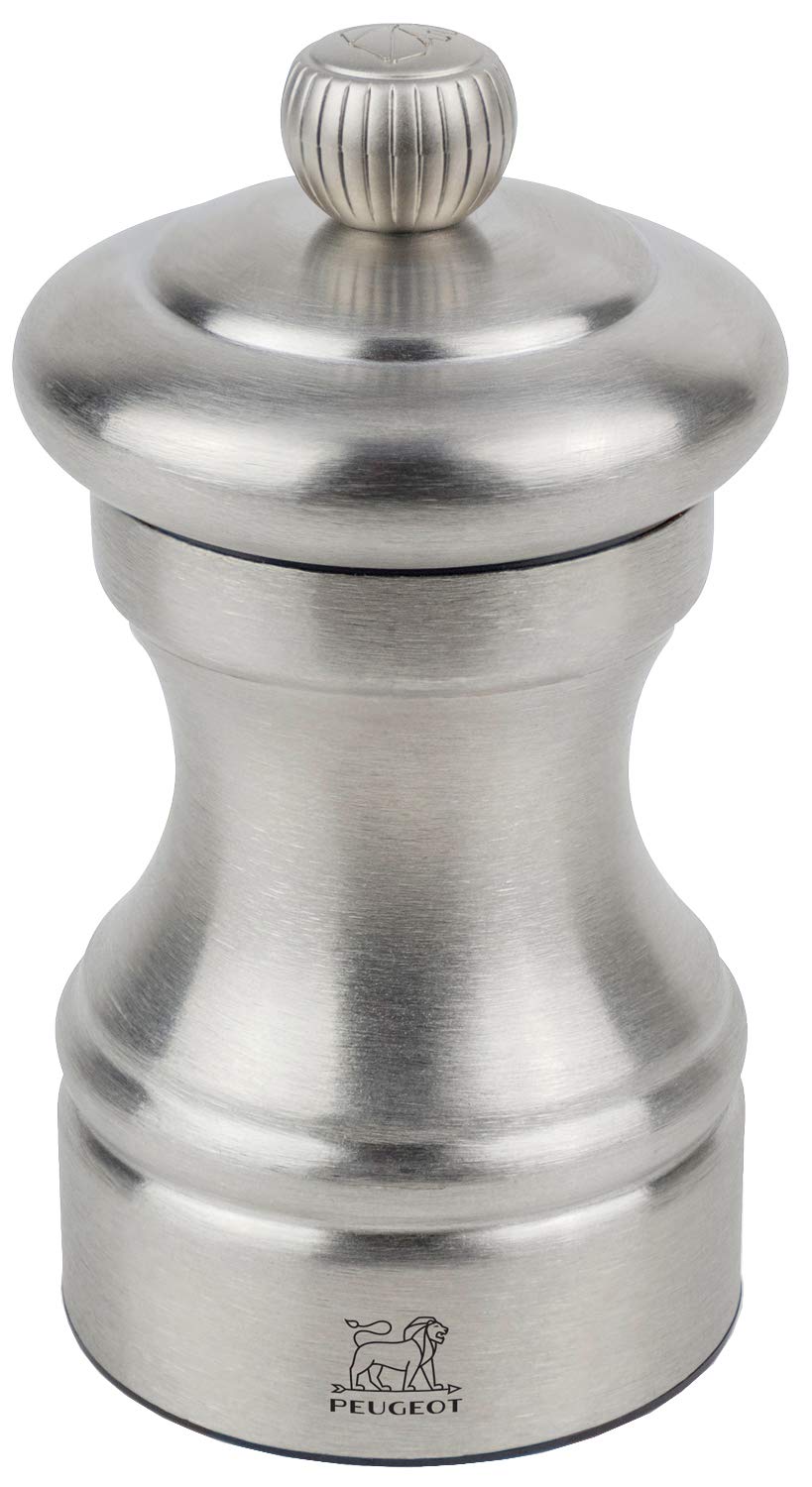 PEUGEOT - Bistro Chef 10 cm Pepper Mill - Classic Grind System - Stainless Steel - Lifetime Guaranteed Mechanism - Made In France