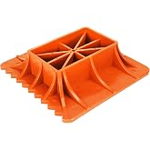 Seven Sparta Off-Road Base Stand Compatible with Hi Lift Jack（Orange Base） | For Hi Lift Jack, Alleviate Jack Hoisting Sinkage, Heavy Duty PP, Teeth Design, Easy to Clean, Solid Construction