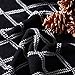 MOMA 100% Cotton Black Cable Knit Throw Blanket for Couch Bed Sofa Chair, Black White Stripe Reversible Decorative Knitted Blankets,51