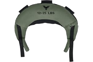 Elite Sports Bulgarian Canvas Bag, Fitness Canvas MMA Gym Cross Workout Training Sandbag 17, 25, 33, 45 lbs (UNFILLED)