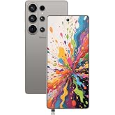 luckeu I26 Ultra 5G Unlocked Phone, 512GB+12GB Smartphone, Cell Phone Android 15 with Built in Pen, 8000mAh Battery,6.99" FHD+ Screen,108MP Camera/Dual SIM/Fingerprint Lock/Face - Gray