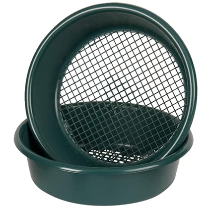 Wham Large Plastic Round Garden Sieve Riddle Riddler Soil Sifter Mesh ...